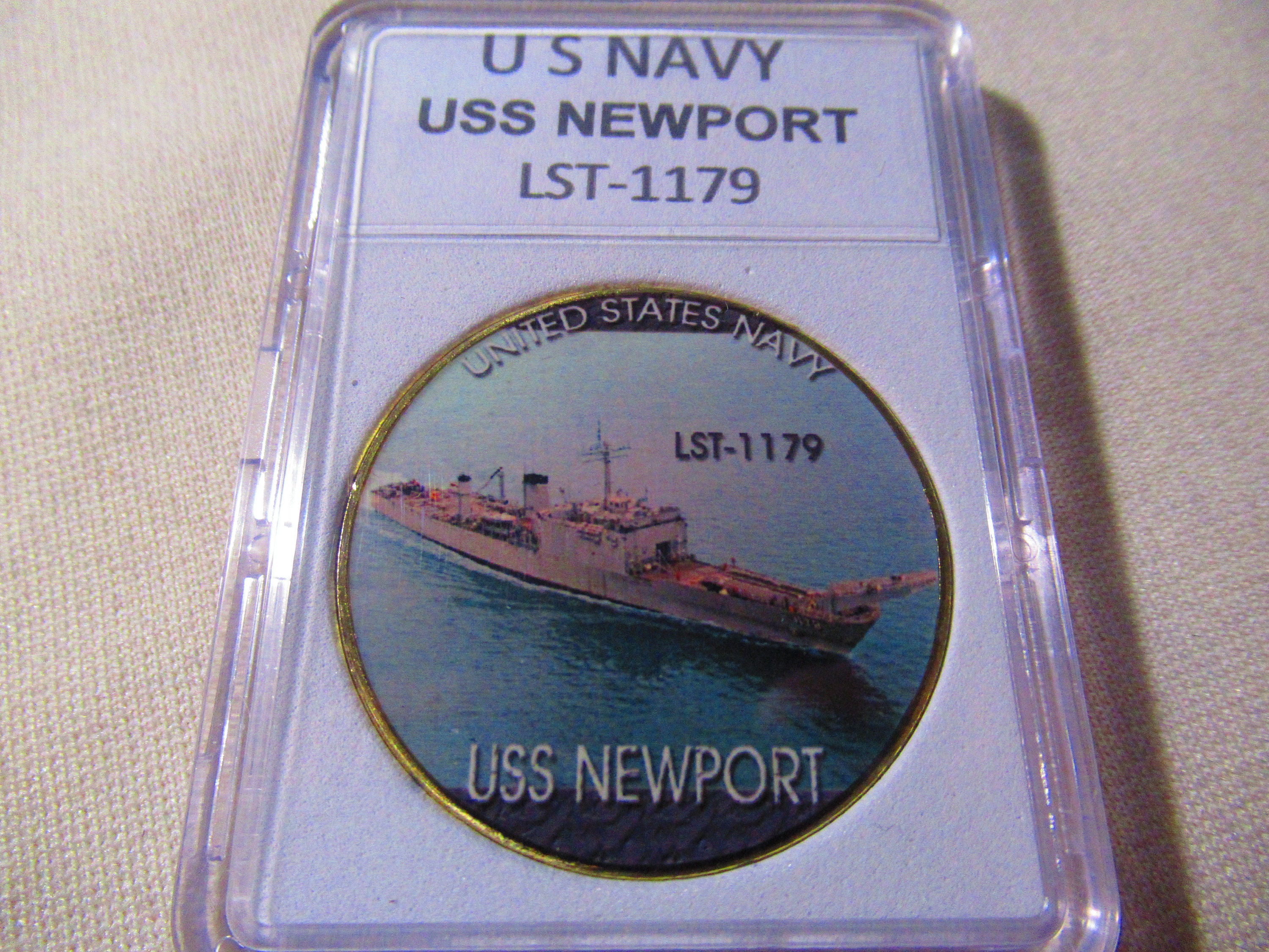 US NAVY LST-1179 Challenge Coin USS NEWPORT