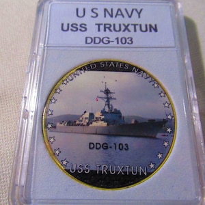 U S Navy - USS TRUXTUN (DDG–103) Challenge Coin