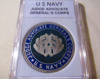 U S Navy (JAG) Judge Advocate General&#39;s Corps Challenge Coin