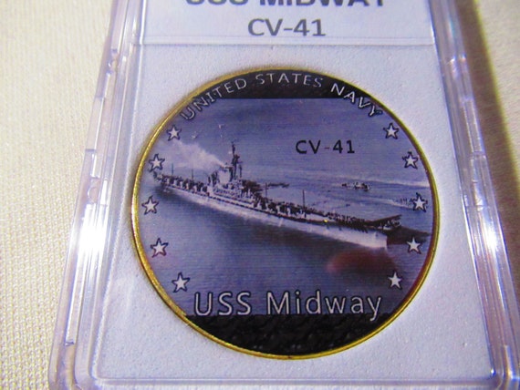 U S Navy - USS MIDWAY CV-41 Challenge Coin - Etsy