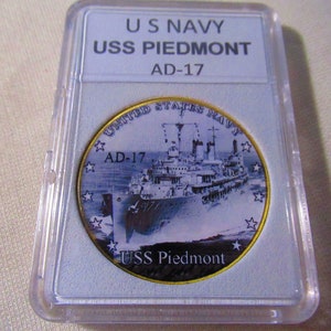 U S Navy - USS PIEDMONT - AD-17 Challenge Coin