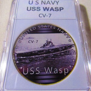 U S Navy - USS WASP - CV-7 Challenge Coin