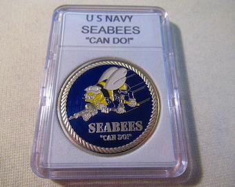 U S Navy SEABEES "CAN DO!" Challenge Coin