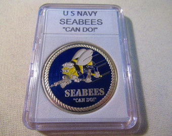 U S Navy SEABEES &quot;CAN DO!&quot; Challenge Coin