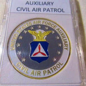 U S Air Force Auxiliary CIVIL AIR PATROL Challenge Coin