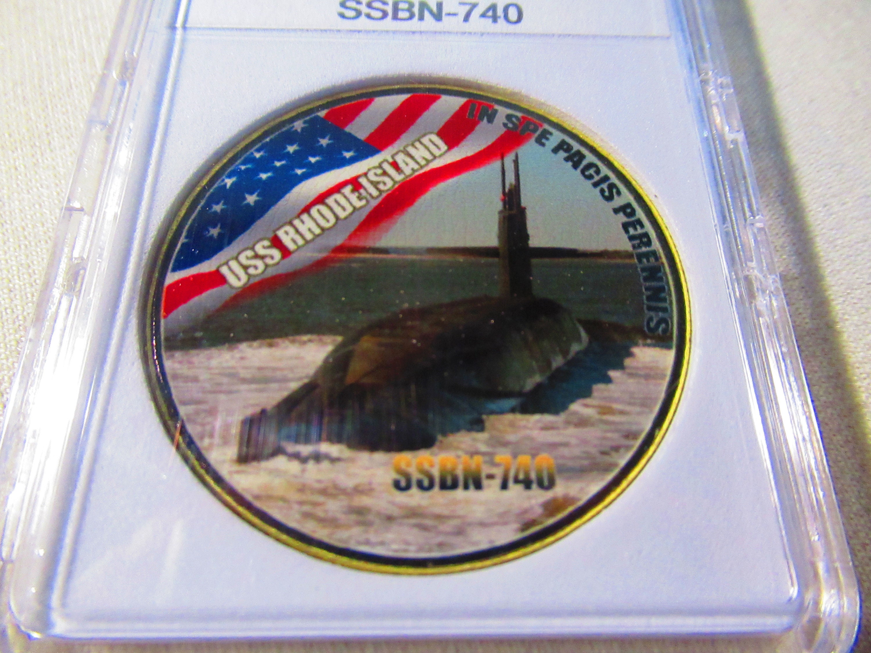 U S Navy Submarine USS Rhode Island / SSBN740 Challenge Coin Etsy UK