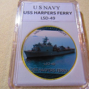 US Navy - USS Harpers Ferry (LSD-49) Challenge Münze