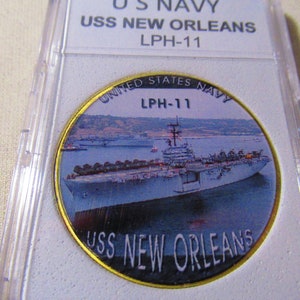 U S NAVY - USS New Orleans (LPH-11) Challenge Coin