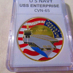 U S Navy - USS ENTERPRISE CVN-65 Challenge Coin