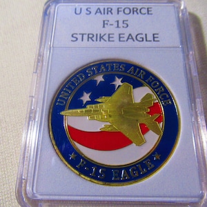 U S Air Force F-15  STRIKE EAGLE Challenge Coin