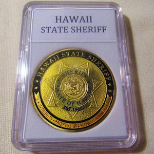 HAWAII STATE SHERIFF Challenge Coin