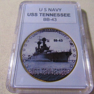 U S Navy - USS TENNESSEE / BB-43 Challenge Coin