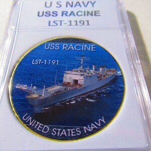 U S Navy - USS RACINE (LST-1191) Challenge Coin