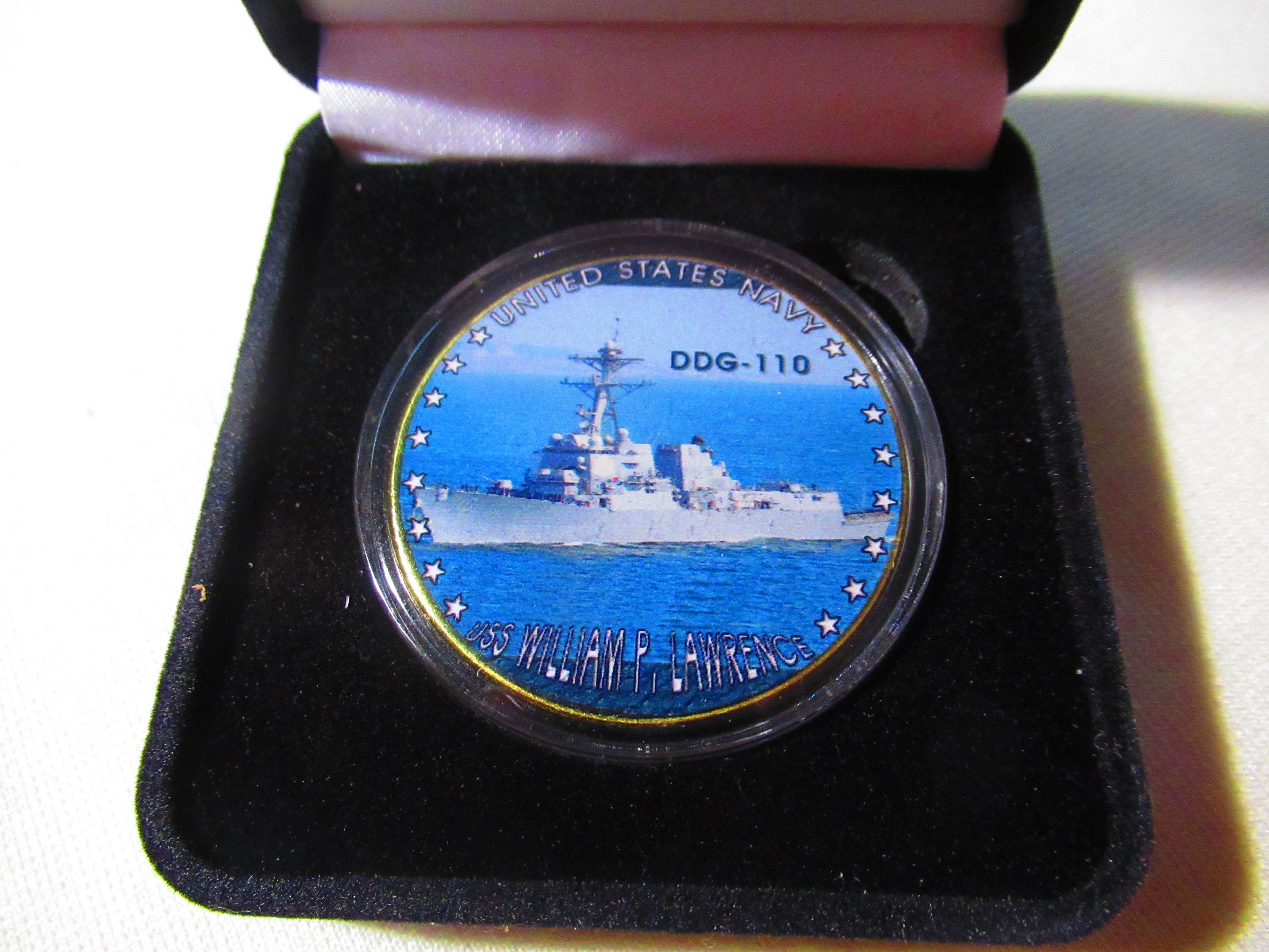 アメリカ海軍　DDG110 ウィリアム.P.ローレンス　チャレンジコイン U S NAVY - USS William P. Lawrence (DDG-110) Challenge Coin