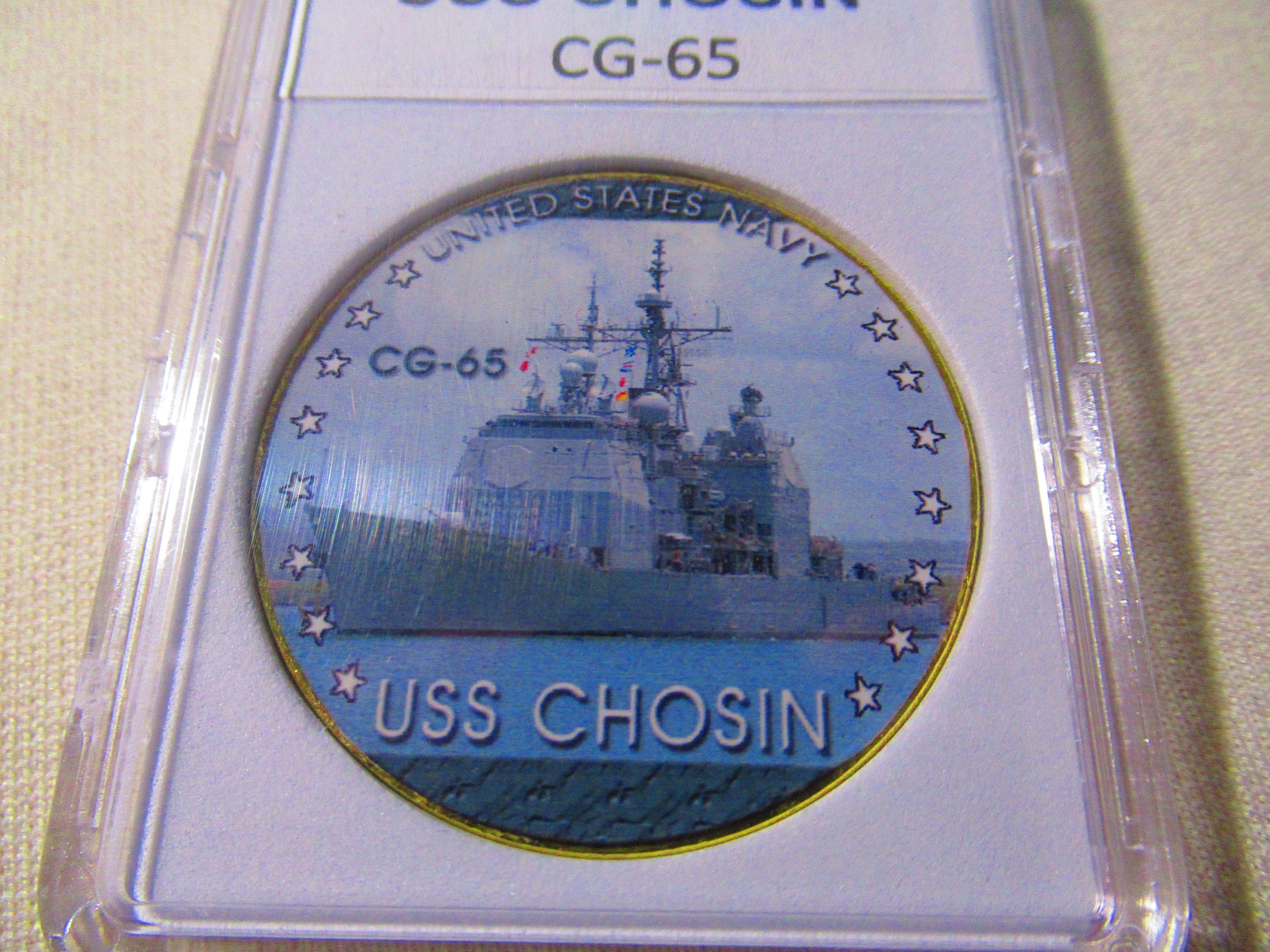 U S Navy - USS CHOSIN / CG-65 Challenge Coin - Etsy
