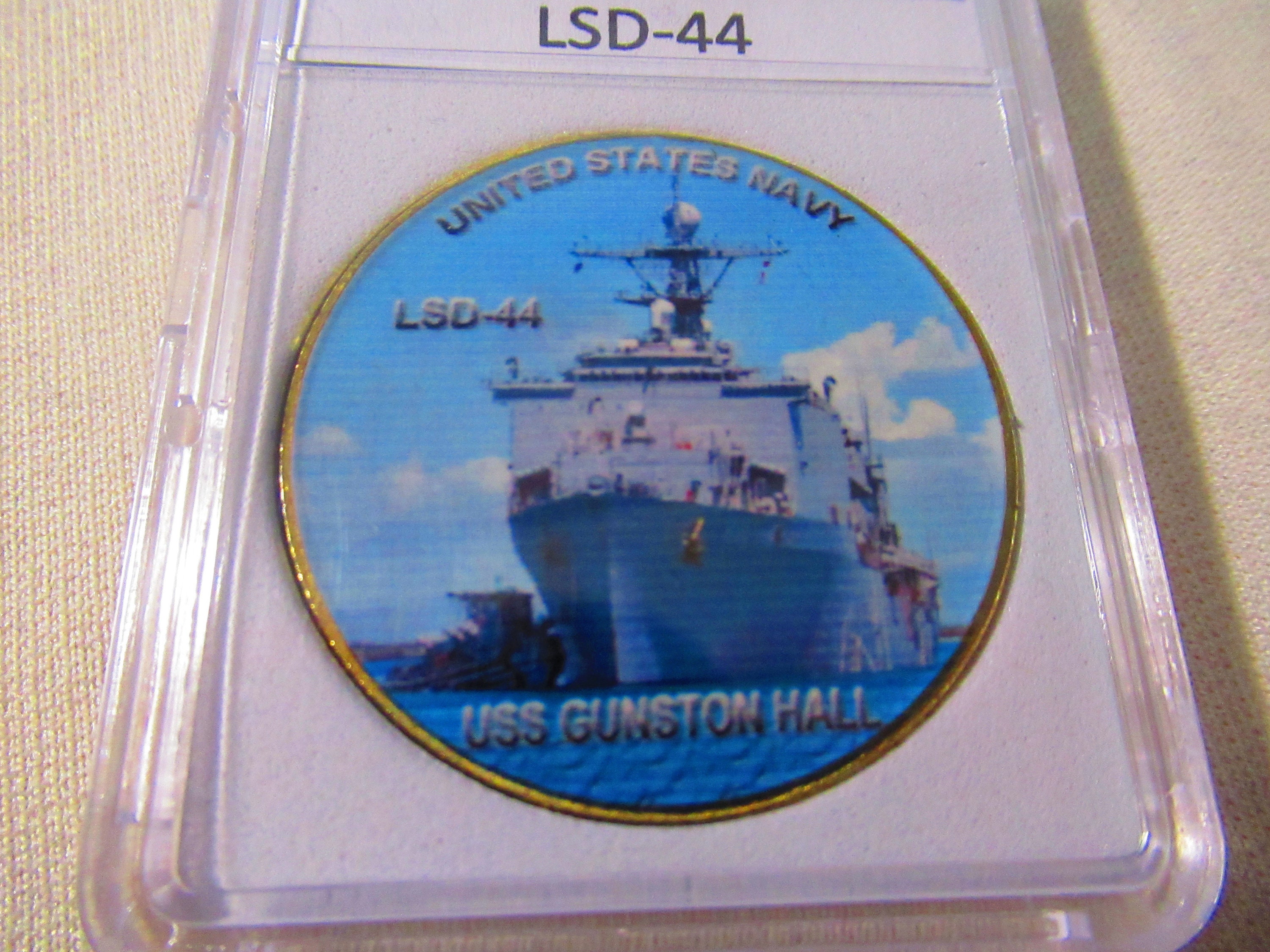 LSD-44 U S NAVY Challenge Coin USS Gunston Hall