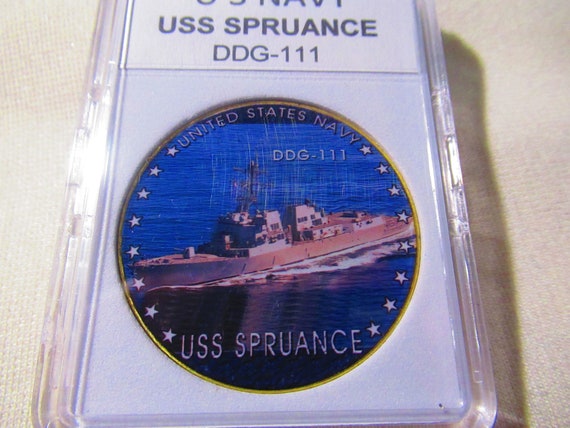 U S NAVY - USS Spruance (DDG-111) Challenge Coin - Etsy 日本