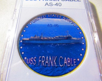 U S Navy - USS Frank Cable (AS-40) Challenge Coin - Etsy 日本