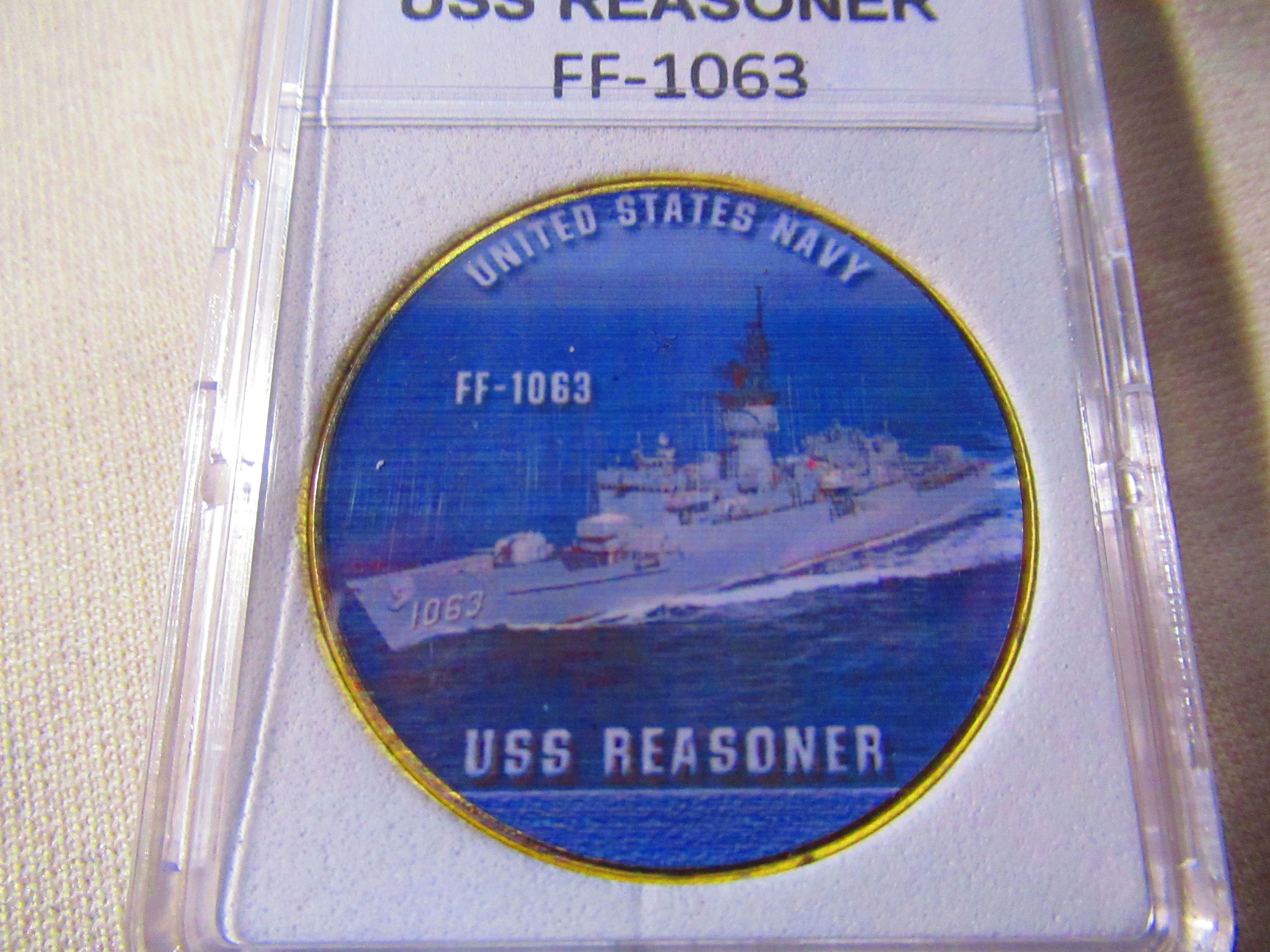 U S Navy USS REASONER FF-1063 Challenge Coin | Etsy