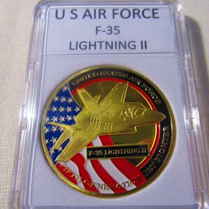 US Air Force F-35 Lightning II Jet Fighter JSF Commemorative