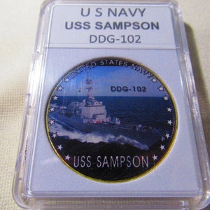 Marina de los EE. UU. - Moneda de desafío USS SAMPSON (DDG-102)