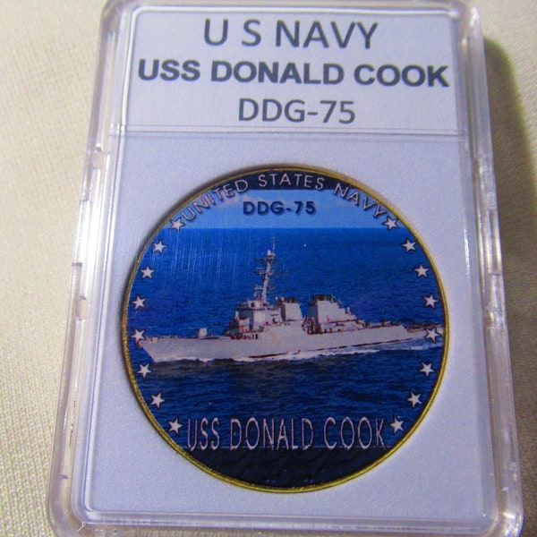 U S Navy - USS Donald Cook (DDG-75) Challenge Coin