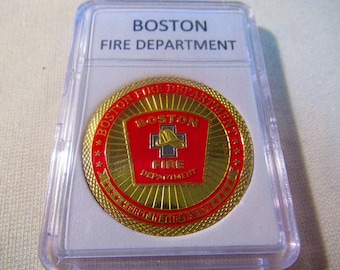 Moneda conmemorativa del Departamento de Bomberos de Boston