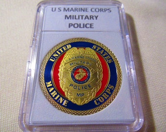 U S MARINE CORPS Military Police Challenge Coin