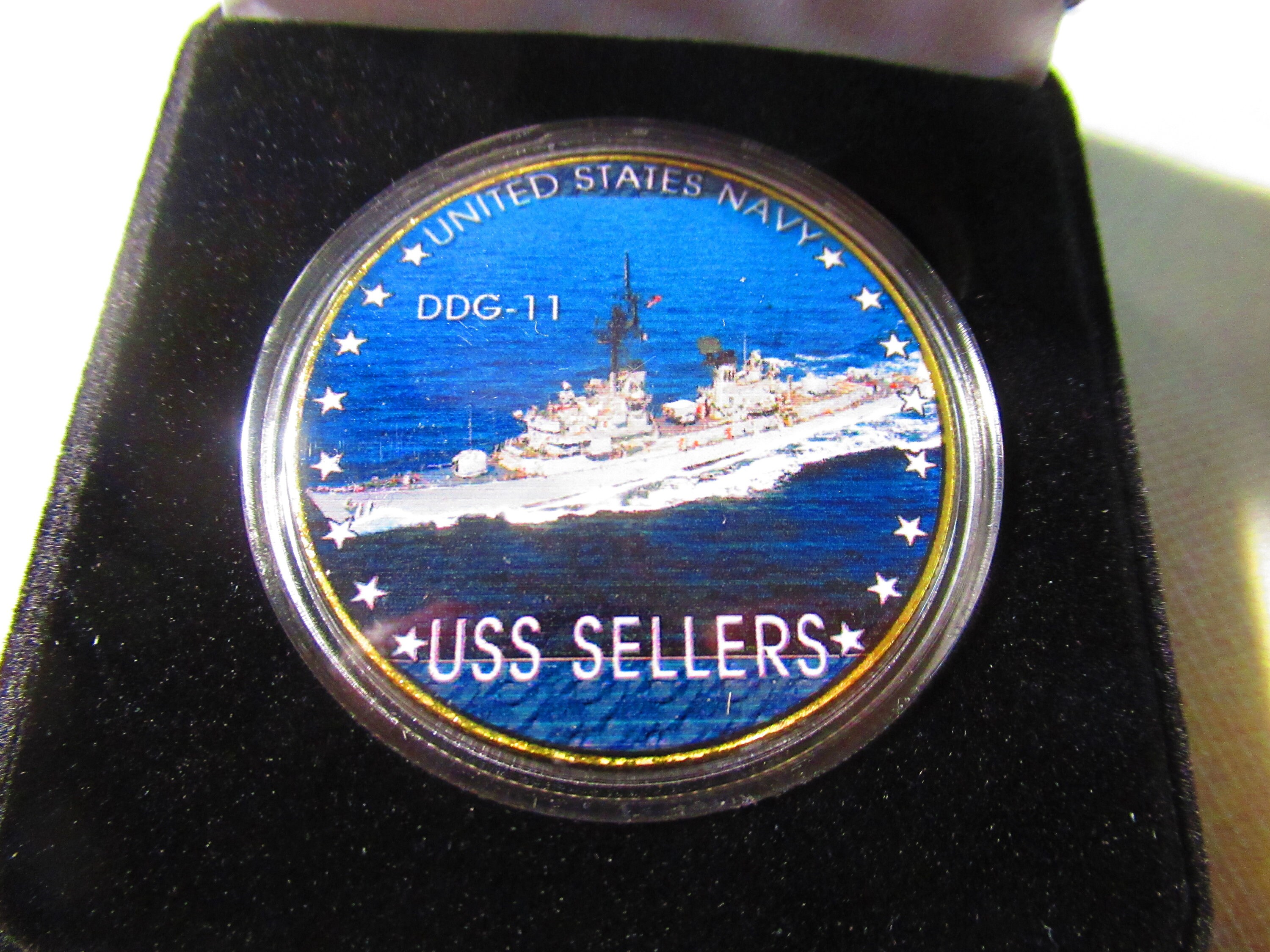 Moneta Sfida Della Marina Degli Stati Uniti – USS Venditors (DDG-11) – Collezionismo Militare