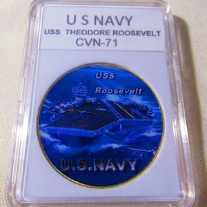 U S Navy - USS Theodore Roosevelt CVN-71 Challenge Coin