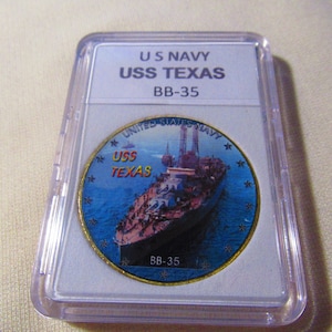 U S Navy - USS TEXAS / BB-35 Challenge Coin