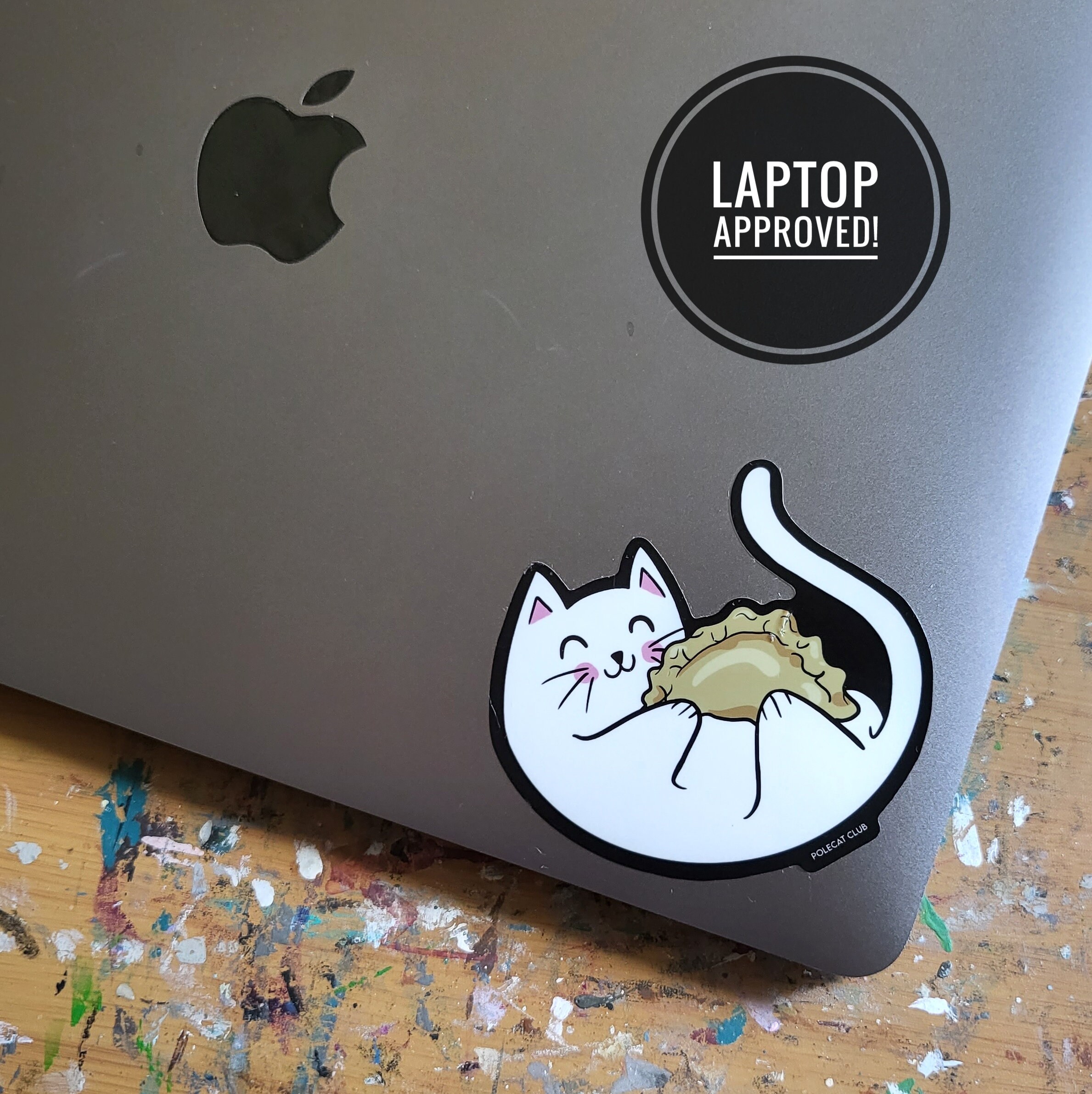 Cat Pierogi Sticker Polish Art Design Waterproof and Dyngus - Etsy