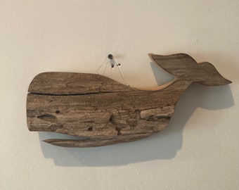 Flip2, driftwood, driftwood whale, unique, gift, wooden, nautical, wall hanging, scultpture