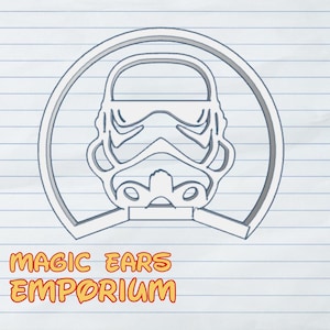 Stormtrooper ear 3D print file (ear and bracket)