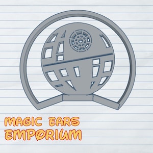 Death Star ear 3D print file (ear and bracket)