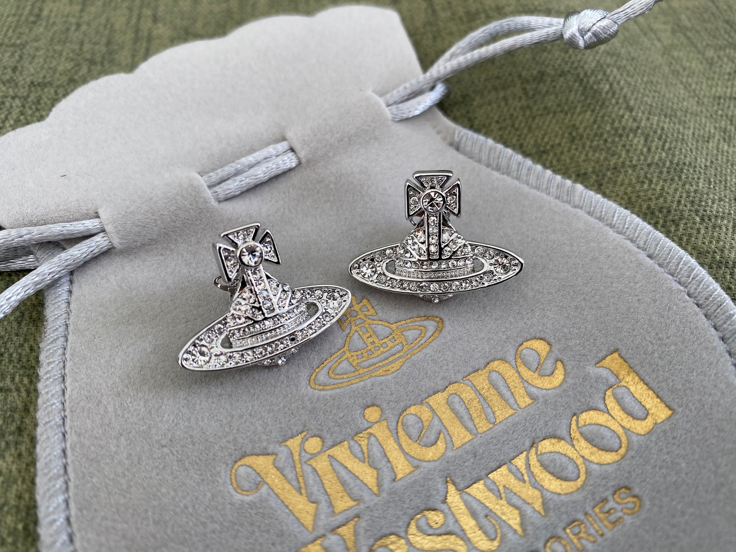 Vivienne Westwood Silver Orb Earrings | Etsy