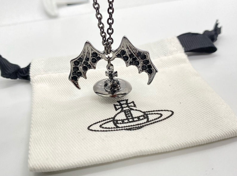 Vivienne Westwood Bat Wing Orb Necklace Etsy