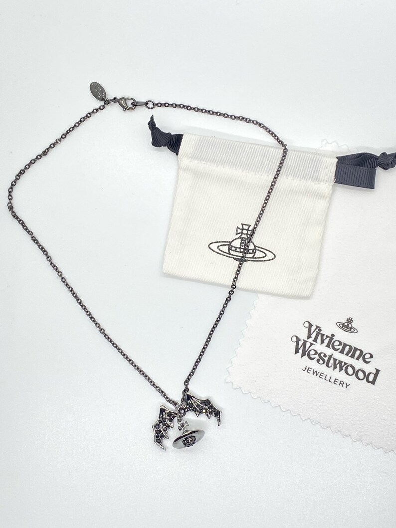 Vivienne Westwood Bat Wing Orb Necklace Etsy