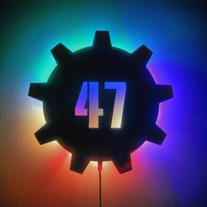 NEW Custom Fallout LED Vault Wall Decor