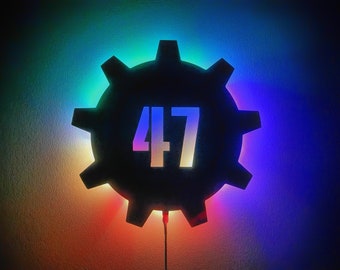 NEW Custom Fallout LED Vault Wall Decor