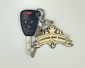 Custom Ship Crest Keychain