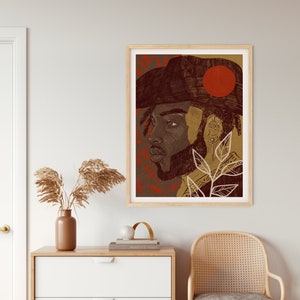 Yeehawtober 8 Premium Matte Poster Print | 12x18, 16x20, 18x24, 20x30, 24x36 | Digital Illustration | African American Art | Black Owned