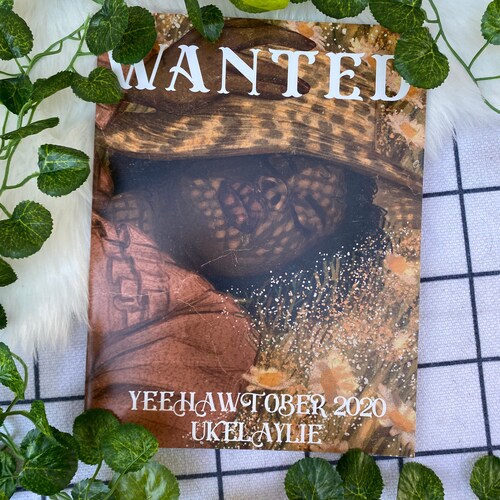 WANTED Yeehawtober zine | 8.5x11" Art Zine | Art Book | African American Art | Western Art | Black Owned Shop