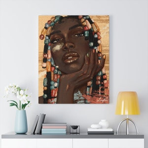 Candy Canvas Print | 8x10, 11x14, 12x16, 18x24, 24x30 | Digital Illustration | African American Art | Black Owned