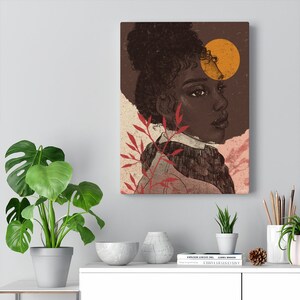 Yeehawtober 15 Canvas Print | 8x10, 11x14, 12x16, 18x24, 24x30 | Digital Illustration | African American Art | Black Owned