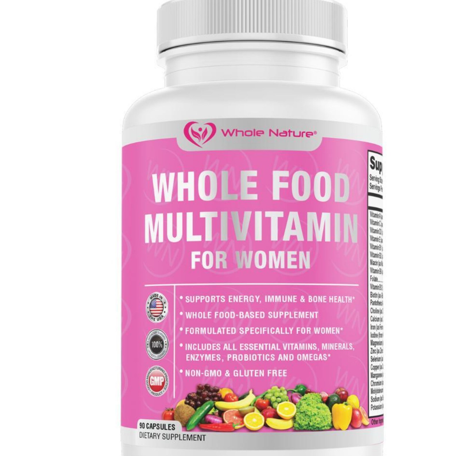 Whole Food Multivitamin for Women with B12 Methyl Folate Etsy