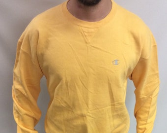 pastel yellow champion jumper