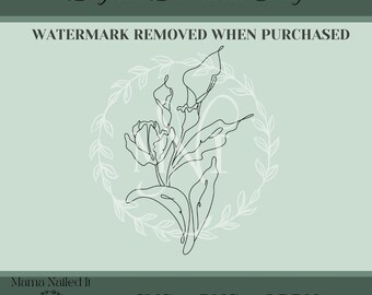 Single Line Drawn Calla Lily SVG - Single Line - Laser Ready - PNG, SVG, Lightburn File