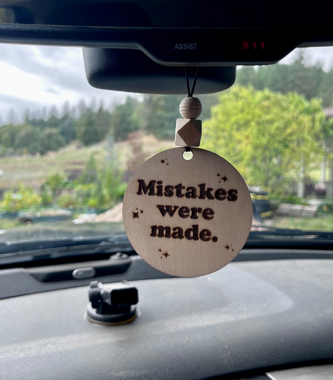 Rear View Mirror Accessories Be Savage Not Average Unfinished Wood & Wood  Beads 