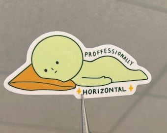 Sleepy Smiski Sticker - Waterproof Glossy Decal